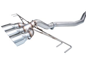 Honda Civic Type R Performance Exhaust - AWE Tuning - Cat-Back Track Edition - Chrome Silver - 2023+